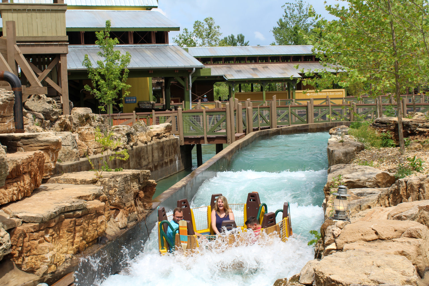 Silver Dollar City in 2020 opened its $23 million Mystic River Falls ride.